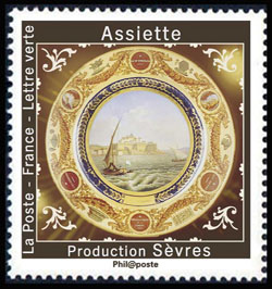 timbre N° 1779, Au pays des Merveilles <br> Artisanat : la Porcelaine