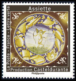 timbre N° 1781, Au pays des Merveilles <br> Artisanat : la Porcelaine