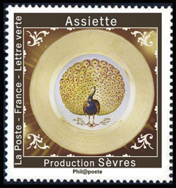 timbre N° 1782, Au pays des Merveilles <br> Artisanat : la Porcelaine