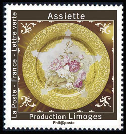 timbre N° 1786, Au pays des Merveilles <br> Artisanat : la Porcelaine