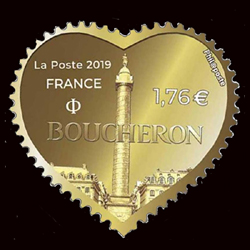 timbre N° 1670, Cœur par Boucheron