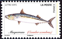 timbre N° 1690, Poissons de mer