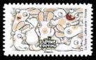 timbre N° 1895, Lapins Crétins
