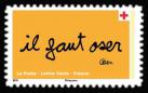 timbre N° 1985, CROIX-ROUGE FRANÇAISE on peut le faire grâce à vous.
