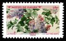 timbre N° 1995, Motifs de fleurs