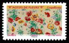 timbre N° 2000, Motifs de fleurs
