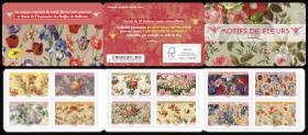 timbre N° BC1989, Motifs de fleurs