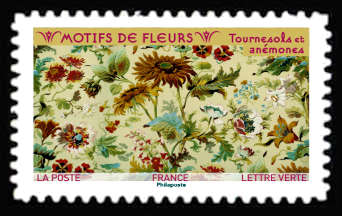  Motifs de fleurs <br>Tournesols et anémones