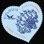 timbre N° 2097, Cœur St Louis