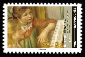  Chefs-d'œuvre de l'art - Vue rapprochée <br>Renoir - Jeunes filles au piano