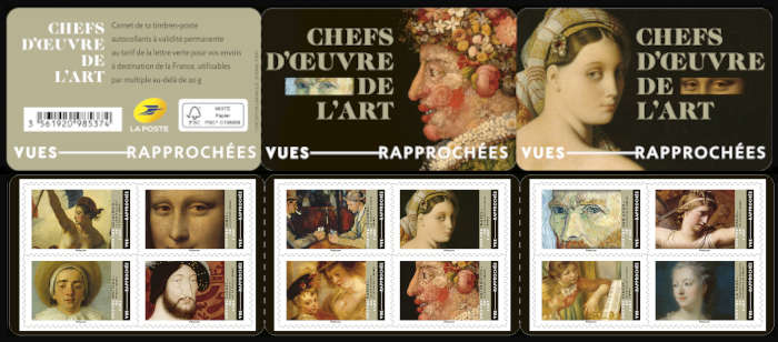  Chefs-d'œuvre de l'art - Vue rapprochée <br>N° FR 8274-8285MH