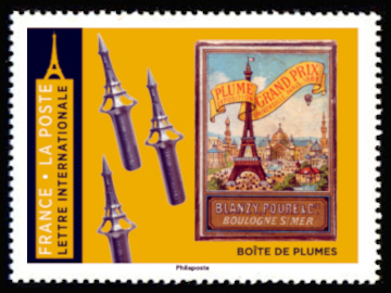  La Tour Eiffel - objet de collection <br>Boîte de plumes