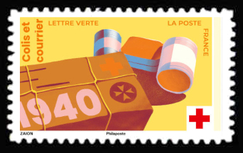  Croix-Rouge française, 160 ans <br>1940 - colis et courrier