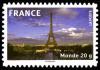  La France en timbre - La tour Eiffel (Paris) 