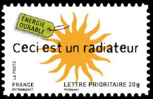 timbre N° 188 / 4210, Ceci est un radiateur