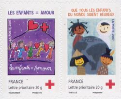 timbre N° P145, Au profit de la croix rouge
