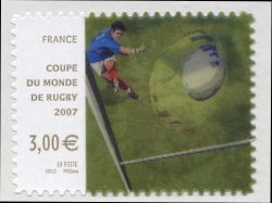 timbre N° 128, Coupe du monde de Rugby 2007