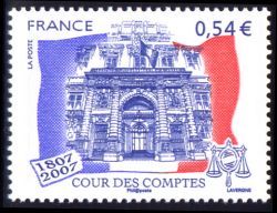 timbre N° 117, Bicentenaire de la Cour des Comptes