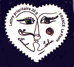 timbre N° 148 / 4130, Coeur 2008