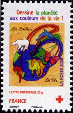 timbre N° 237 / 4306, Au profit de la croix rouge