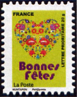 timbre N° 243 / 4312, Bonnes fêtes