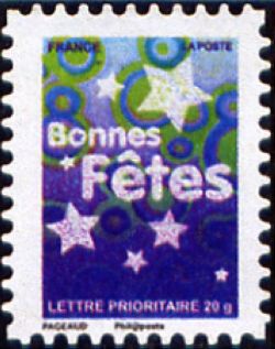 timbre N° 244 / 4313, Bonnes fêtes
