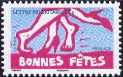 timbre N° 245 / 4314, Bonnes fêtes