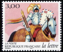  Les journées de la lettre <br>Chevalier avec pli et porte-plume géant