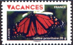  Timbre pour vacances <br>Papillon