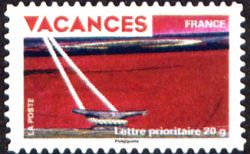  Timbre pour vacances <br>Bateau