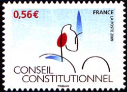 timbre N° 337, Cinquentenaire du conseil constitutionnel