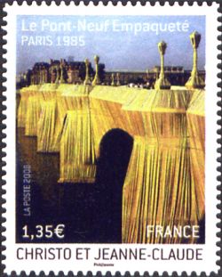 timbre N° 338, Le pont neuf empaqueté Paris 1985