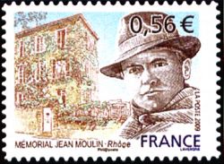 timbre N° 340, Mémorial Jean Moulin à Caluire