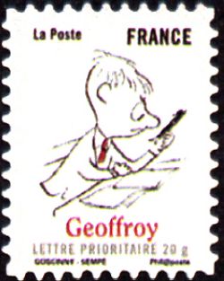 timbre N° 355, Sourire avec le petit Nicolas - Geoffroy