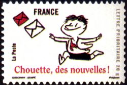 timbre N° 361, Sourire avec le petit Nicolas - Chouette, des nouvelles