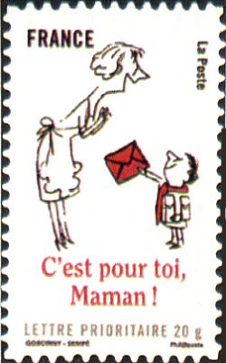 timbre N° 364, Sourire avec le petit Nicolas - C'est pour toi Maman