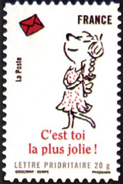 timbre N° 367, Sourire avec le petit Nicolas - C'est toi la plus jolie !