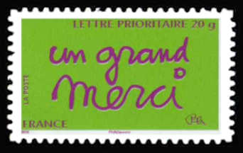 timbre N° 205 / 3761, Un grand Merci