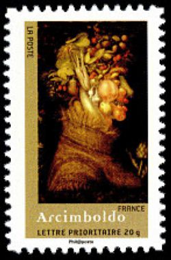 timbre N° 158 / 4140, Scéne de la vie œuvres de peintres célèbres