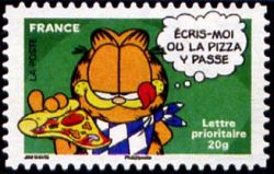 timbre N° 196 / 4273, Carnet «Sourires avec Garfield»