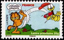 timbre N° 200 / 4277, Carnet «Sourires avec Garfield»