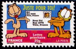 timbre N° 201 / 4278, Carnet «Sourires avec Garfield»