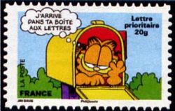 timbre N° 203 / 4280, Carnet «Sourires avec Garfield»