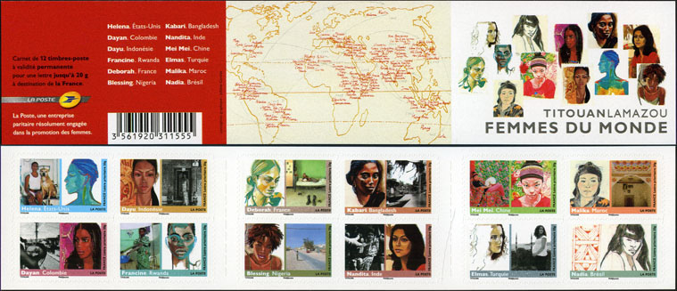 timbre N° BC274, Femme du monde