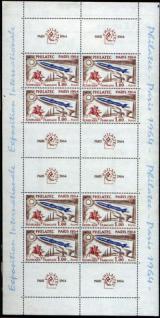 timbre Bloc feuillet N° 6, Exposition philatélique internationale PHILATEC 1964 à Paris
