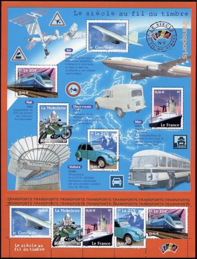  Le siècle au fil du timbre : Transports 