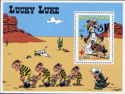 timbre N° 55, Fête du timbre (Lucky Luke)