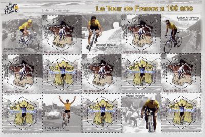 timbre N° 59, Centenaire du tour de France