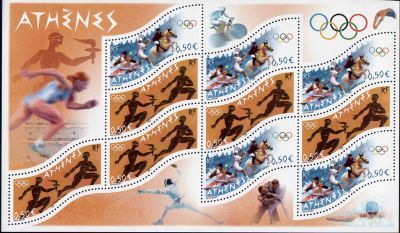 timbre N° 73, Jeux olympiques d'été à Athènes (Grèce)