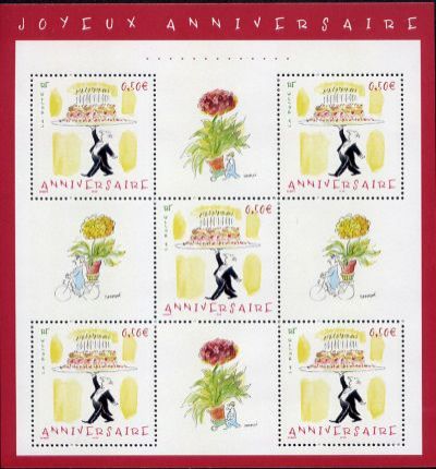  Timbres pour anniversaires 